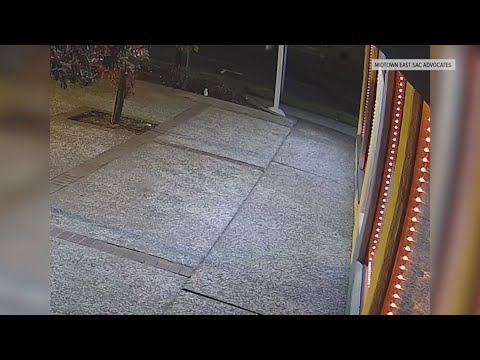Person caught on camera smashing windows at East Sacramento business