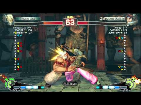oideyasu_a-cho (Gen) vs. Twiggy1514 (Hawk) - SSF4 AE 2012