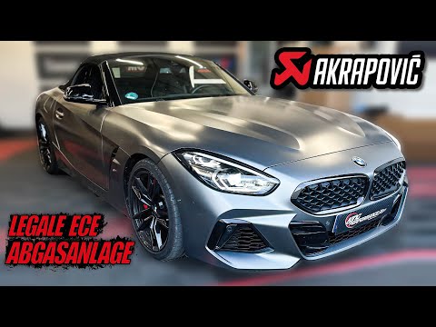 AKRAPOVIC ECE SLIP-ON EXHAUST SYSTEM TITANIUM suitable for BMW Z4 M40i G29 2022 OPF