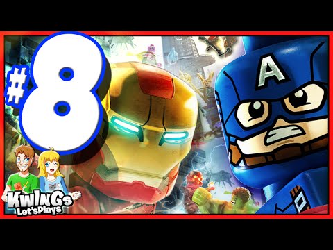 LEGO Marvel Avengers: Walkthrough Part 8 INVASION Vs Earth's Mightiest Heroes!
