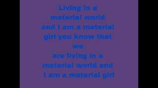 Madonna-Material Girl lyrics