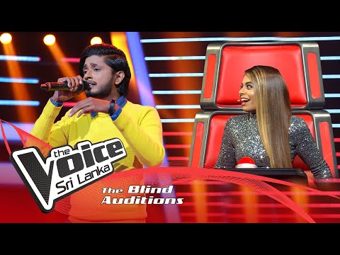 Hasindu Sumathipala - Naadagam Geeya (නාඩගම් ගීය) | Blind Auditions | The Voice Sri Lanka