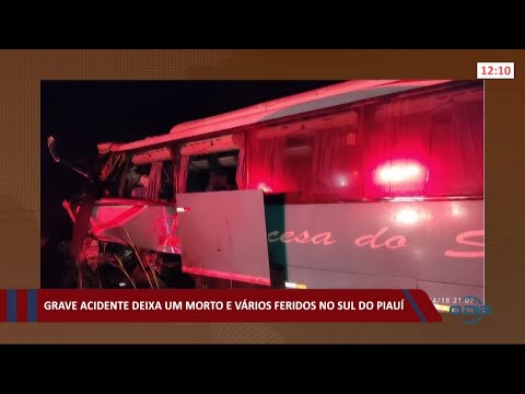 Grave acidente deixa um morto e muitos feridos no sul do Piauí 19 04 2021
