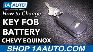 How to Change Key FOB Battery 10-17 Chevy Equinox