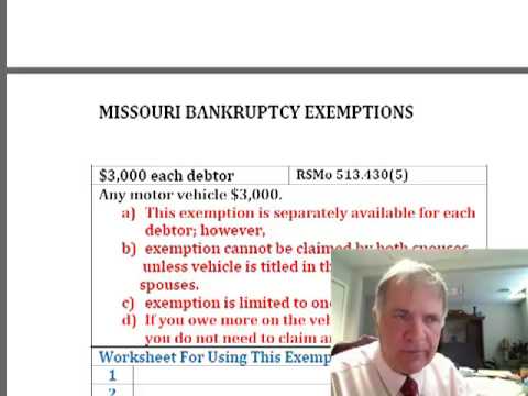 #7 of 8, Statement of Intention & Missouri Exemptions