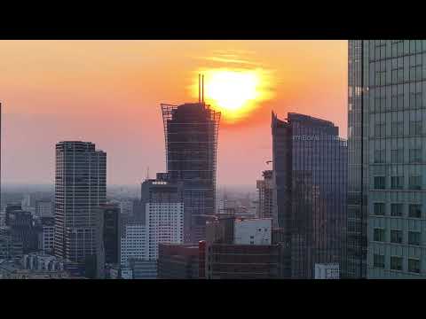 20230911183209 Warsaw Center Zoom In - Drone DJI Mavic 3 Pro - 4k 60 FPS #drone #mavic3 #poland #4k