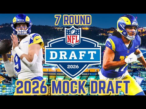 Los Angeles Rams 2026 7-Round Mock Draft | SUPERSTAR Wide Receiver!
