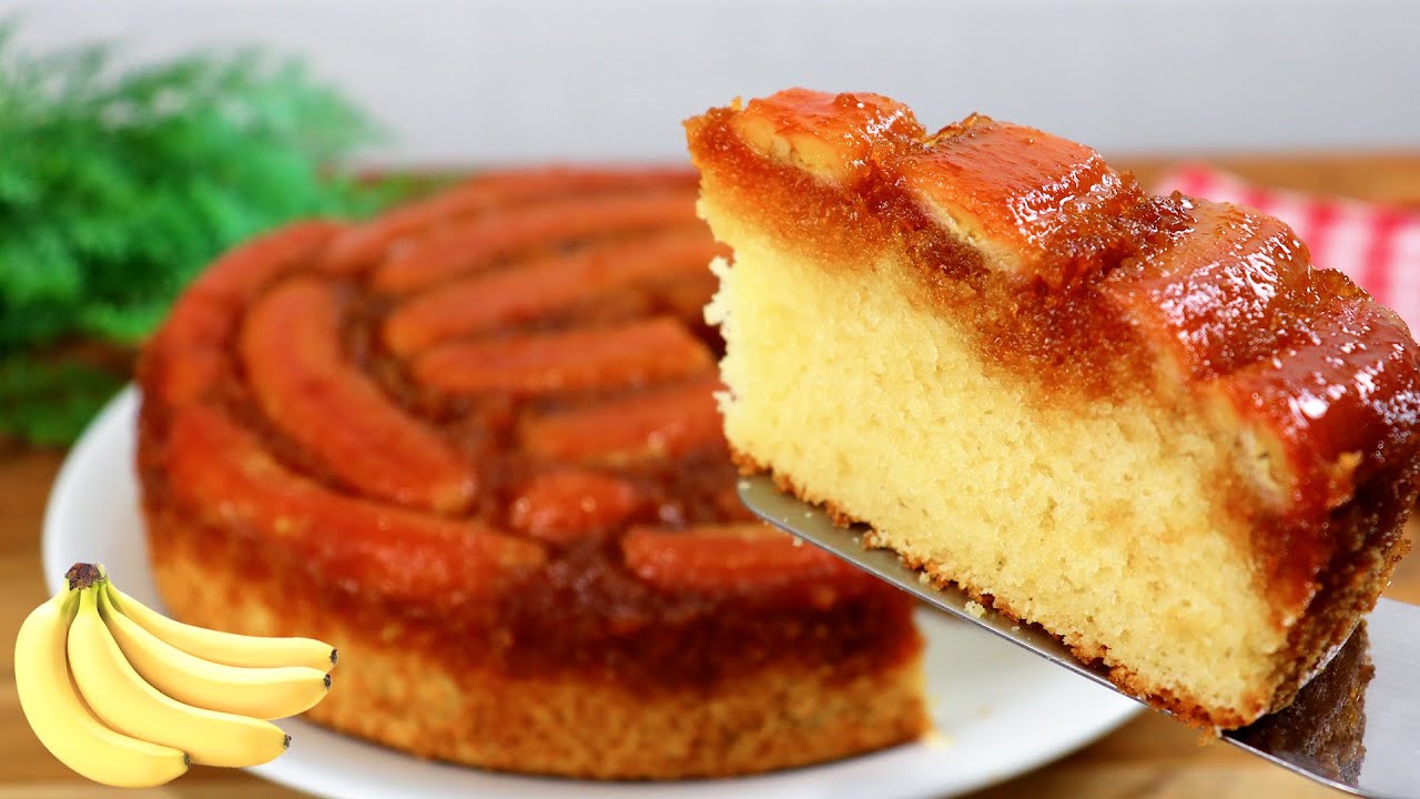 BOLO DE BANANA FOFINHO LINDO E DELICIOSO