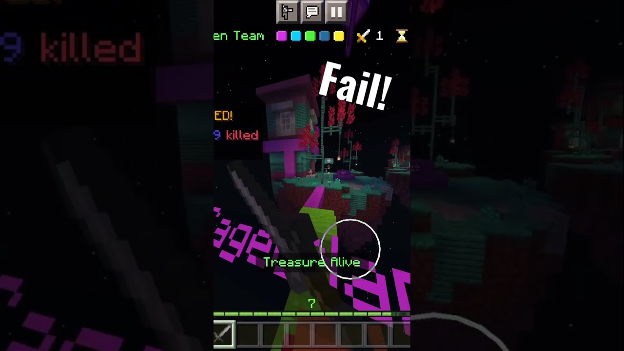 Epic Minecraft Fail! #shorts #minecraft #viral #growth