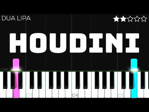 Dua Lipa - Houdini | EASY Piano Tutorial