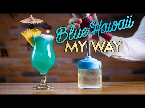 Blue Hawaii Cocktail: Classic vs. Elevated (with Blue Foam!)