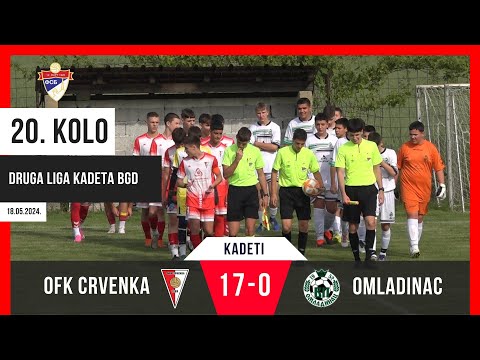 OFK Crvenka - FK Omladinac 17:0(10:0) / 20. KOLO DLKB  - 2007 / 18.05.2024