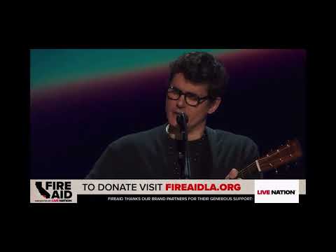 JOHN MAYER performing at FireAid LA Benefit Concert - FULL SHOW (HD)
