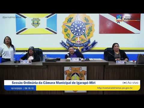 15/10/2025 | 27ª Sessão Ordinária da Câmara Municipal de Igarapé-Miri