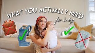 WHAT YOU ACTUALLY NEED *and don’t* FOR BABY | Baby Essential