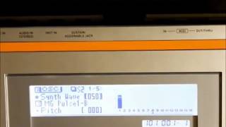 CASIO XW-P1 Editing Sound - Juno-60 like Sub OSC Bass (CASIO XW-P1でJuno-60風Bassを作る)
