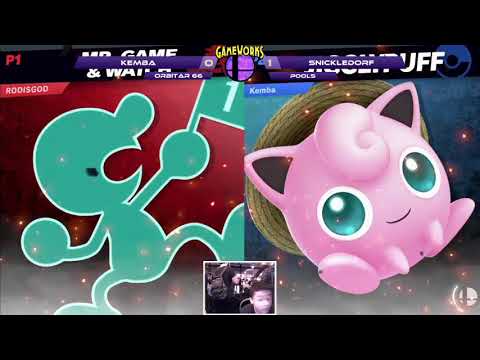 Snickeldorf (Game & Watch) vs. Kemba (Daisy, Jigglypuff) - Orbitar 66 - Pools