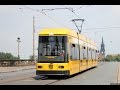 Трамвай в Дрездене Саксония Die Strassenbahn in Dresden The tram ...