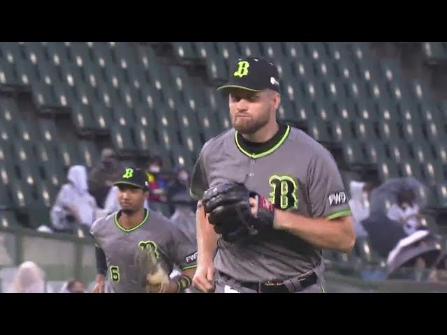 【1回表】来日初登板のバファローズ・スパークマン 初回を無失点に抑える!! 2021/8/18 B-F