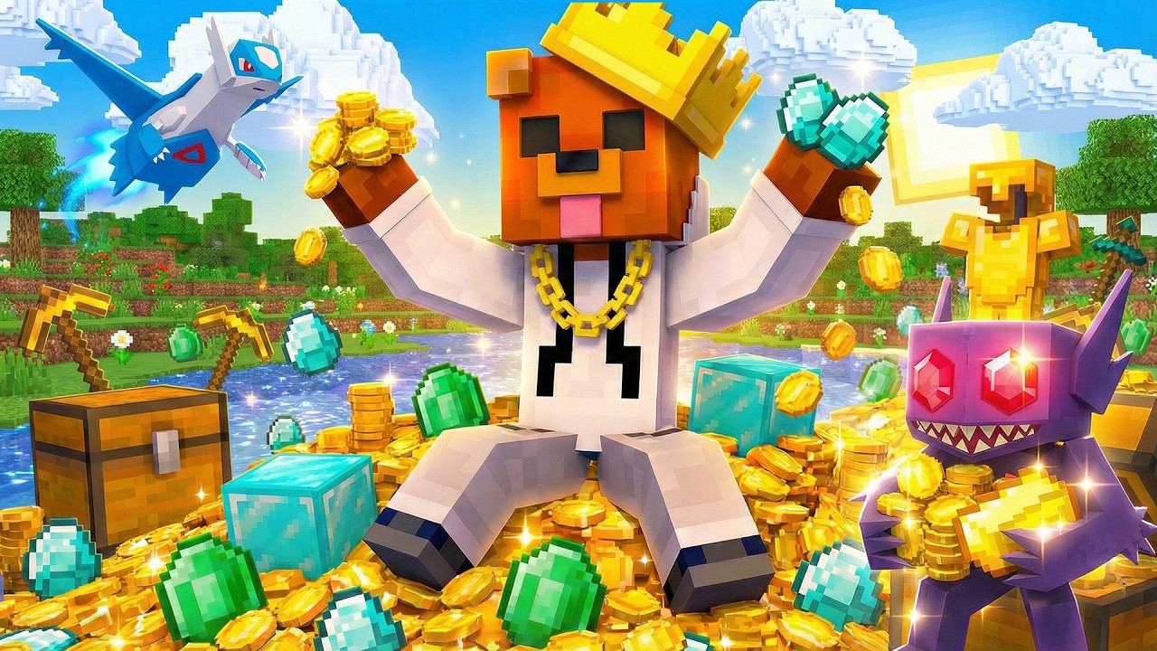 ROMPÍ LA ECONOMIA DE MI MUNDO (Minecraft Pokemon, Episodio 21)