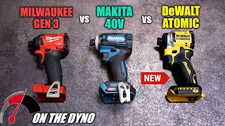 DeWalt's All New DCF850 Tiny Impact Driver Dyno'd vs Milwauk