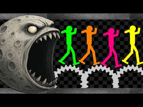 The Moon Wakes Up - Survival Stickman Race