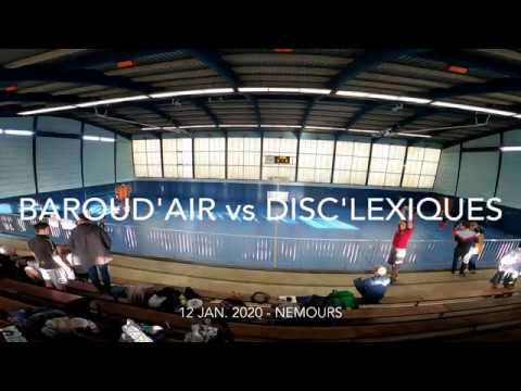 FFFD N3 Indoor B2 2019/20 - Baroud'air vs Disc'Lexiques