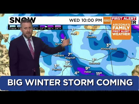 Major winter storm on the way to Arizona