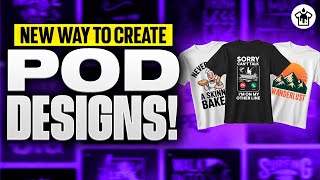 A maneira mais rápida de fazer designs de impressão sob demanda com IA (Tutorial PODSPY.io)