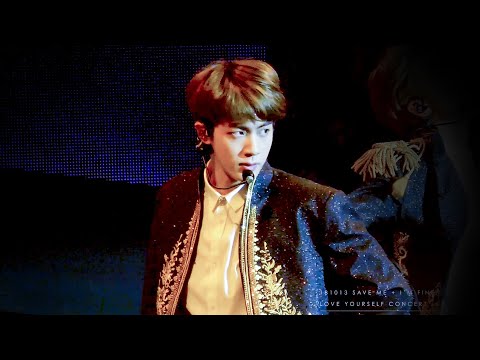 [4k] 181013 SAVE ME + I'M FINE (JIN FOCUS) LOVE YOURSELF CONCERT in Amsterdam