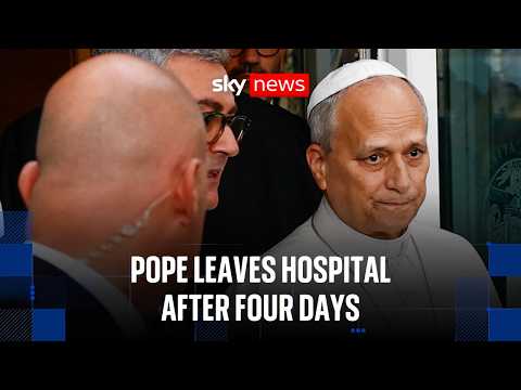 Pope Leo leaves hospital after lung cancer surgery