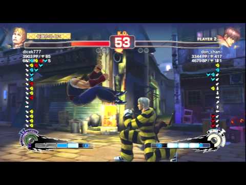 SSF4 AE : dicek777 (Cody) vs don_chan- (Guy)