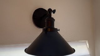 Bailoch Black Vintage Wireless Battery Operated Wall Sconces, Wall Lamp Fixture Indoor Review