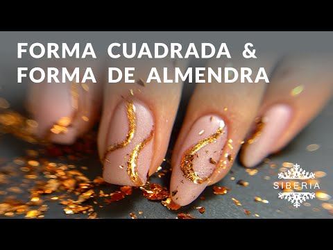 UÑAS con FORMAS 💅 UÑAS PUNTA con FORMA CUADRADA y UÑAS FORMA de ALMENDRA