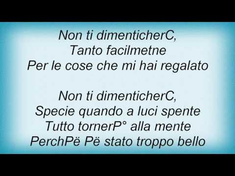 Alexia - Non Ti Dimentichero (I Will Not Forget) Lyrics
