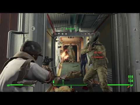 FALLOUT 4- VAULT 88 UNDR ATTACK BY FERALS (normal, no mods)