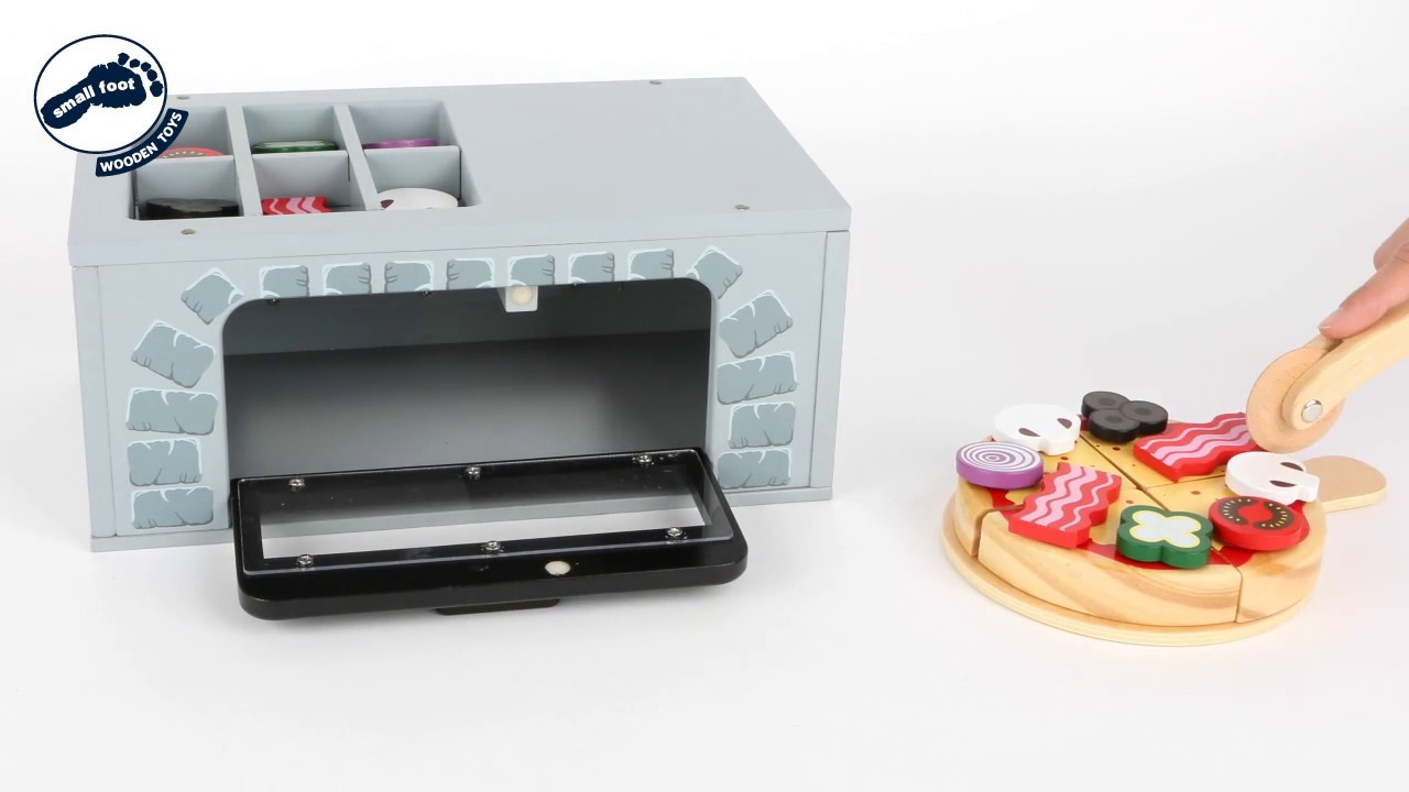 Small Foot Dřevěná pizza pec s příslušenstvím