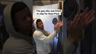 The guy who was hired to clap for Sean Paul #shorts