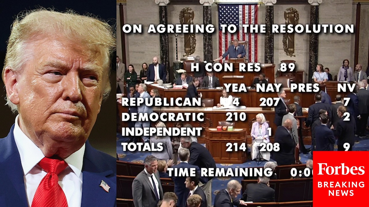 Video | BREAKING NEWS: 4 Republicans Join Dems As House Passes Another Iran War Powers Resolution