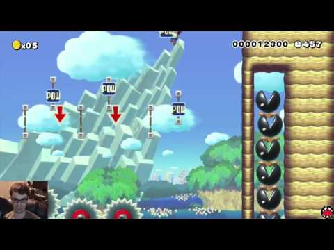 Mario Maker - Blind Kaizo Race #6 (NSMB Tricks)
