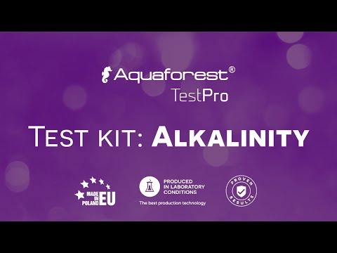 AQUAFOREST TestPro KH Alkalinity (110001) - Aquaforest TestPro Alkalinity przeznaczony jest do szybkiego pomiaru twardości węglanowej w akwarium morskim.