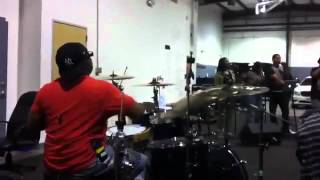 Calvin Rodgers with Fred Hammond rehearsal 1