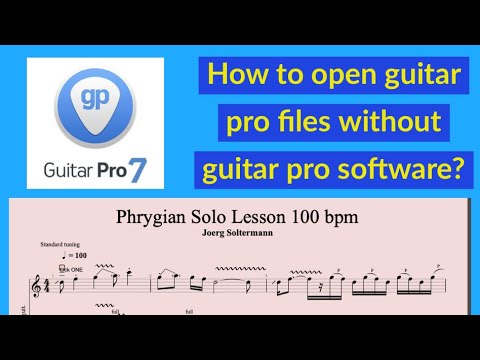 how to open guitar pro files without guitar pro software