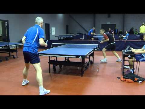 150117 VM Ping Pong Kval, Jesper Nedergaard - Kent Helberg