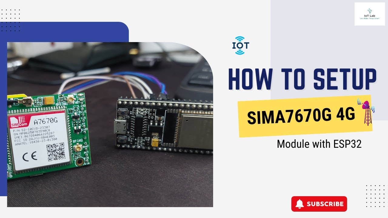 How to Connect SIMA7670G 4G GSM Module with ESP32 | Get Network Info & Signal Strength