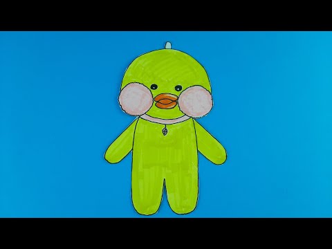 Как сделать уточку Лалафанфан / Уточка Лалафанфан из бумаги