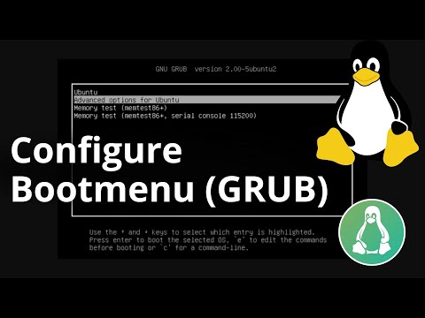 GRUB configuration - How to change the start menu - Linux Tutorial for beginners with explanation
