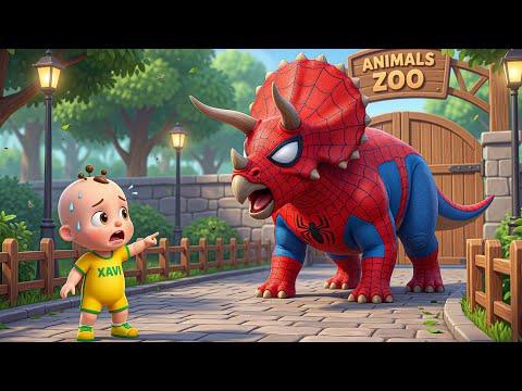 Dinosaur in the Zoo | Don’t Put Hands in the Zoo Song | Good Advice for Kids | Baby Xavi Kids Songs