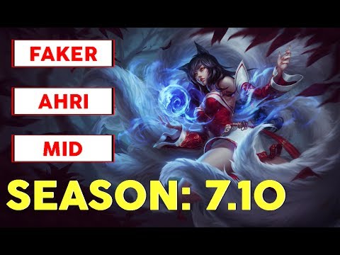 SKT T1 Faker Ahri Mid Challenger Korean Pro Replay