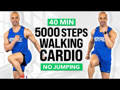 40 Minute Walking Workout for Weight Loss | 5000 Steps | No Jumping | Easy Cardio | Walk at Home